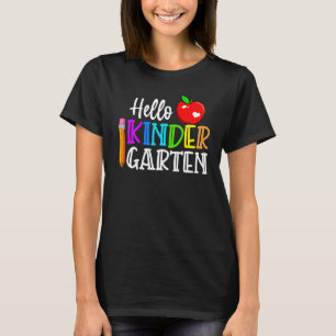Hello Kindergarten Team Kinder Back To School Teac T-Shirt