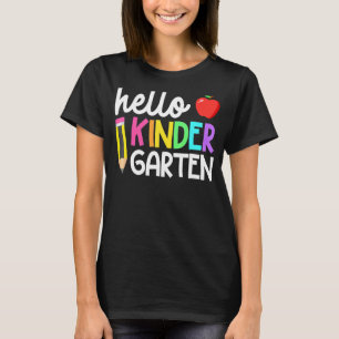 Hello Kindergarten Team Kinder Back To School Teac T-Shirt