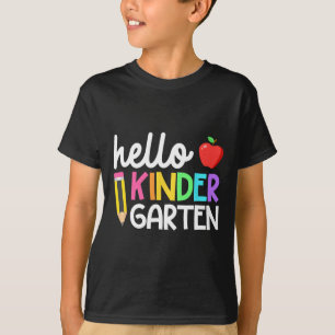 Hello Kindergarten Team Kinder Back to School Teac T-Shirt