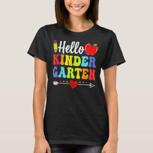 Hello Kindergarten Team Kindergarten Back To Schoo T-Shirt
