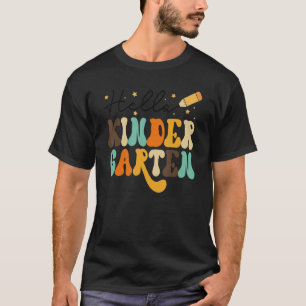 Hello Kindergarten Team Kindergarten Teacher Back  T-Shirt