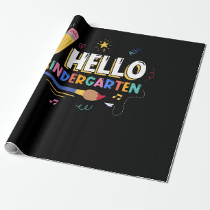 Hello Kindergarten Wrapping Paper