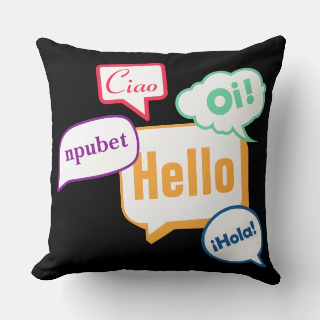 Hello | Languages Cushion (Front)