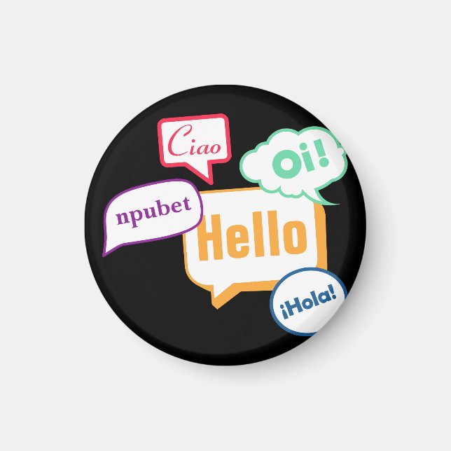 Hello Languages Magnet (Front)