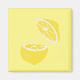Hello Lemon modern yellow fruit Magnet