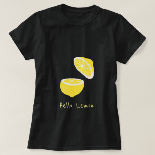 Hello Lemon modern yellow fruit T-Shirt
