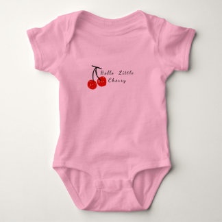 Hello litlle cherry baby bodysuit