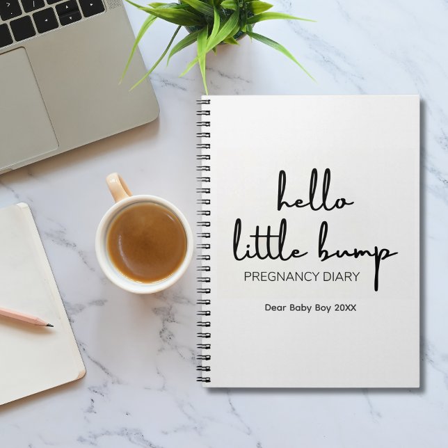Hello Little Bump Pregnancy Diary Gender Year Notebook (Creator Uploaded)