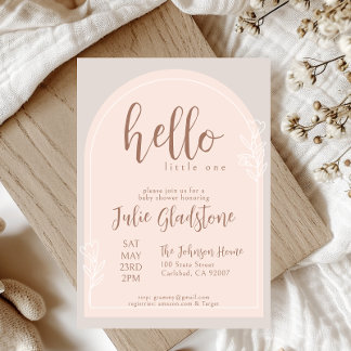 Hello Little One Baby Shower Invitation
