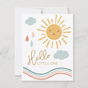 Hello Little One New Baby Greeting Card