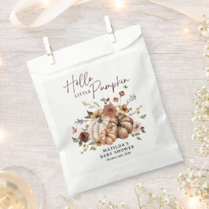 Hello Little Pumpkin Fall Baby Shower Favour Bags
