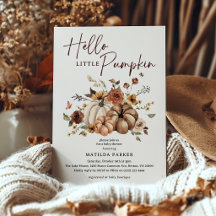 Hello Little Pumpkin Fall Baby Shower