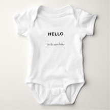 Hello Little Sunshine Cute Baby & Kids T-Shirt | S