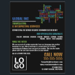 Hello Logo, Translator & Interpreter Flyer<br><div class="desc">Hello Logo,  Translator & Interpreter Advertising Flyers By The Business Card Store.</div>