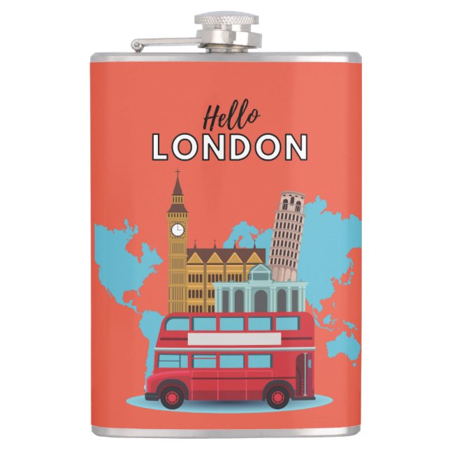 Hello London  Flask (Front)