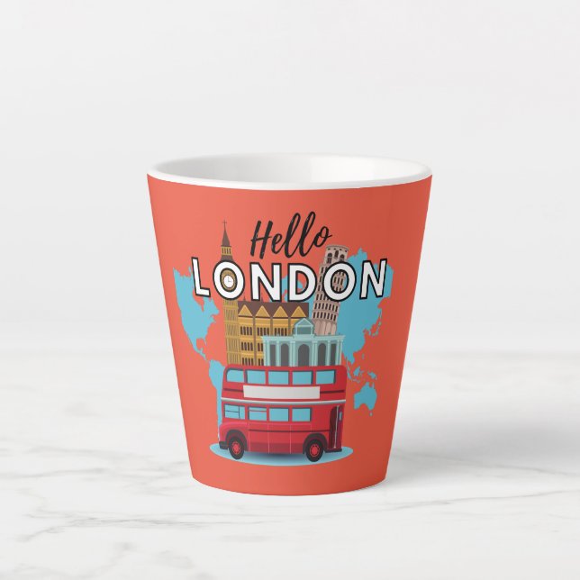 Hello London  Latte Mug (Front)