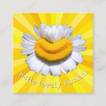 "Hello lovely Human!" Chamomile Smile Sunshine