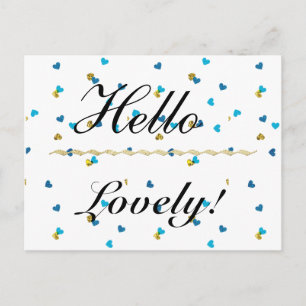 Hello Lovely Postcard