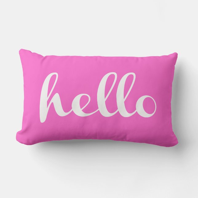 Hello! Lumbar Cushion (Front)