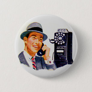 Hello, Mabel? It's Tony. 6 Cm Round Badge