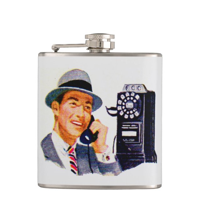 Hello, Mabel? It's Tony. Hip Flask (Front)
