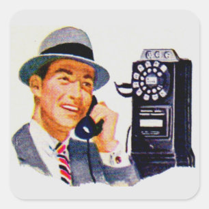 Hello, Mabel? It's Tony. Square Sticker