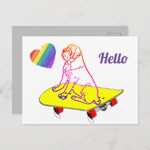 Hello Mastiff postcard