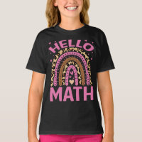 Hello Math Rainbow Lover Back To School Leopard