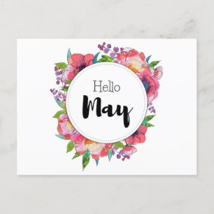 Hello May Postcard