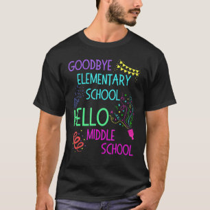 Hello Middle School Graduation Elementary School T-Shirt