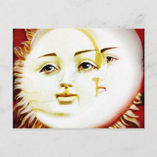 Hello, Moon. Hello, Sun. Postcard