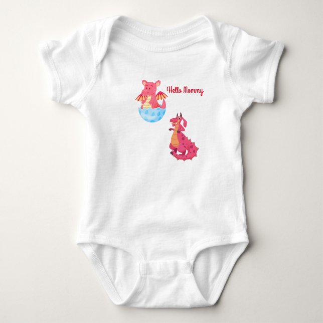 Hello Mummy bodysuit for babies (Front)