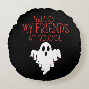 HELLO MY FRIENDS AT SCHOOL, BACK TO SCHOOL ROUND CUSHION