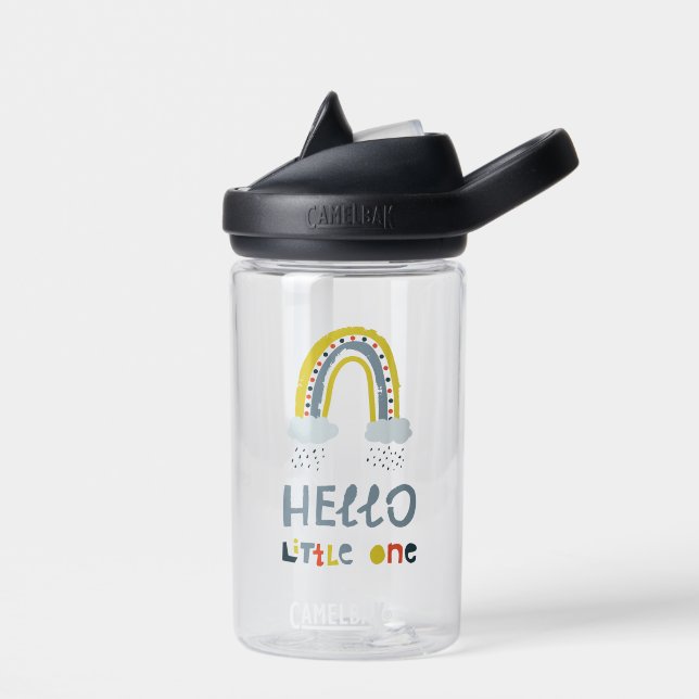 Hello My Little One Rainbow Water Bottle (Left)