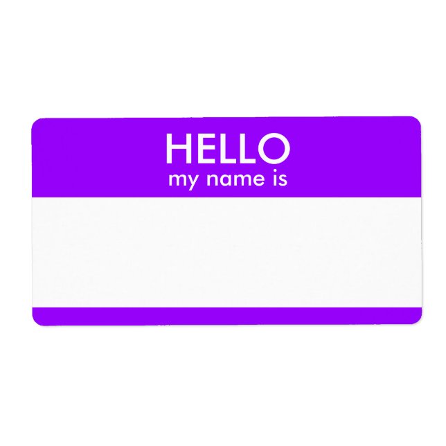 HELLO my name is (Front)