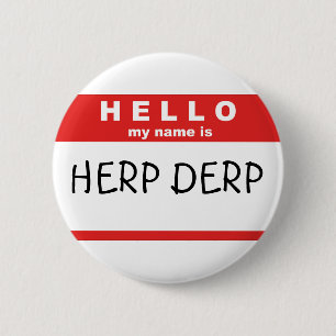 Hello My Name Is 6 Cm Round Badge