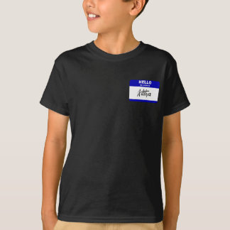 Hello My Name Is Aditya (Blue) T-Shirt