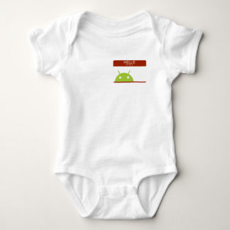 hello my name is Android Baby Bodysuit