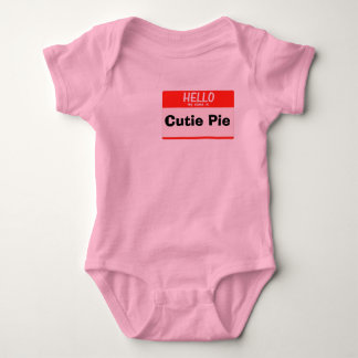 Hello My Name Is Baby Bodysuit