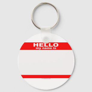 Hello my name is BLANK copy Key Ring