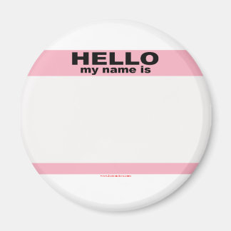 Hello my name is BLANK PINK copy Magnet