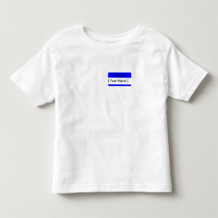 Hello, my name is...Blue Name Tag Toddler T-shirt
