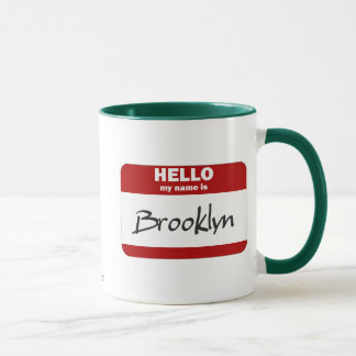 Hello My Name Is Brooklyn (Red) Mug