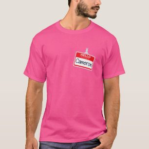 Hello My Name Is Cameron Funny Halloween Costume N T-Shirt