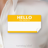 Hello my name is -- classic golden yellow