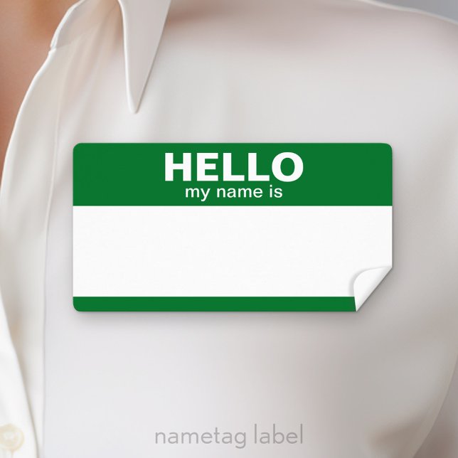 Hello my name is -- classic labels (Hello my name is Label)