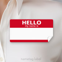 Hello my name is -- classic red