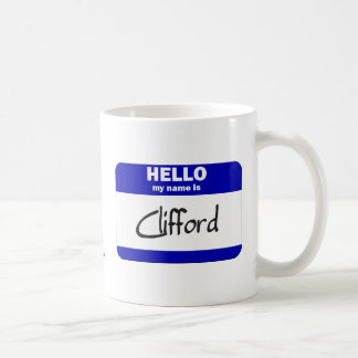 Hello My Name Is Clifford (Blue) Coffee Mug
