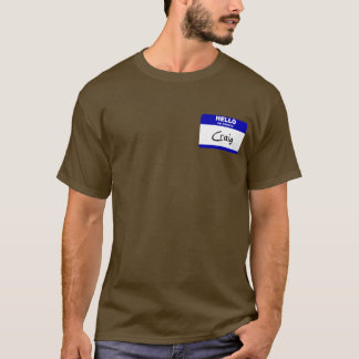 Hello My Name Is Craig (Blue) T-Shirt