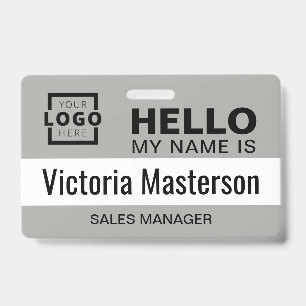 Hello My Name Is - Custom Business Employee Name ID Badge